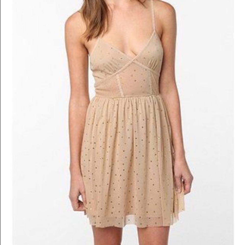 Kimchi Blue Nude Sparkle Dress